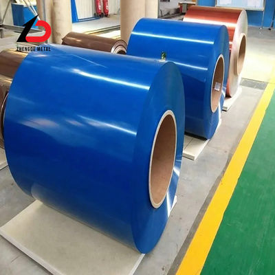 สายพับเหล็ก PPGI แข็งแรงเต็ม PVDF สายพับแผ่นเคลือบสี DIP ร้อน