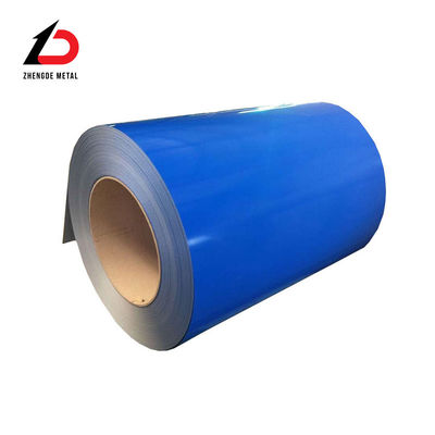 โล่ร้อน 0.5 * 1250 มม 3019 Ral 5030 Ral 9002 Ral 3020 PPGI Dx51d 20/5um 0.47 มม ความหนา สีเคลือบ / โล่เหล็กเหล็กกระปุก