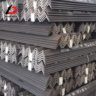 สายมุมเหล็กคาร์บอนม้วนร้อน ASTM A36 A53 Q235 Q345 ความยาวที่กําหนดเอง