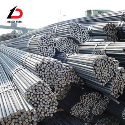 เครื่องจักรกลการก่อสร้าง คอนกรีตเสริมเหล็ก 6m 12m HRB400 HRB500 รองเหลืองหมุนร้อน