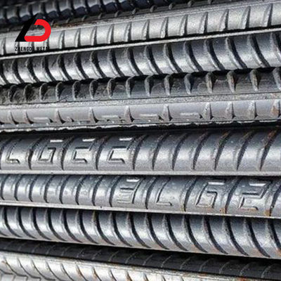 เครื่องจักรกลการก่อสร้าง คอนกรีตเสริมเหล็ก 6m 12m HRB400 HRB500 รองเหลืองหมุนร้อน