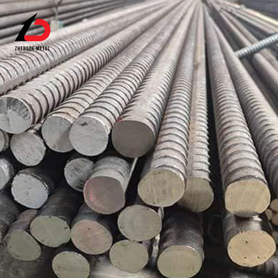 เครื่องจักรกลการก่อสร้าง คอนกรีตเสริมเหล็ก 6m 12m HRB400 HRB500 รองเหลืองหมุนร้อน