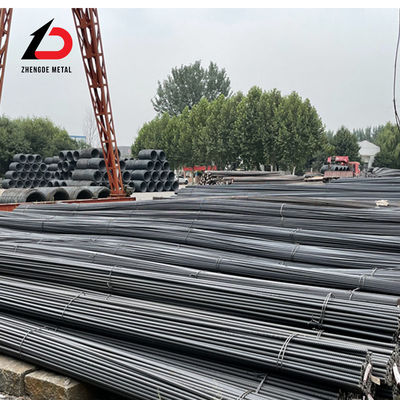 เครื่องจักรกลการก่อสร้าง คอนกรีตเสริมเหล็ก 6m 12m HRB400 HRB500 รองเหลืองหมุนร้อน