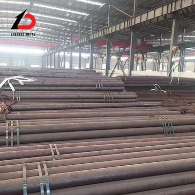ASTM A36 A53 4130 42CrMo 15CrMo St37 C45 Sch40 A106 หลอด / ท่อเหล็กก๊าบอนแบบกลมเหล็กสแตนเลสไร้รอย