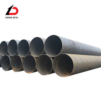 A106 A36 A53 ท่อเหล็กหนา 6mm-20mm SSAW ท่อเหล็กผสมผสานทรงกลม 609 mm ใช้สําหรับท่อน้ํามันและก๊าซ
