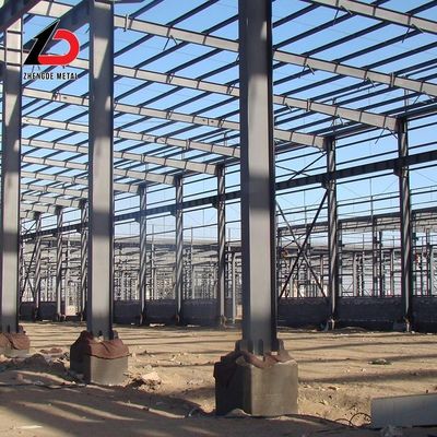 โครงสร้างกรอบเหล็ก Prefab สินค้าที่กําหนดเอง โกดัง Prefabricated