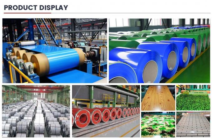 Ral Color PPGI Steel Coil PE SMP PVDF โลหะเคลือบด้วยสี 8