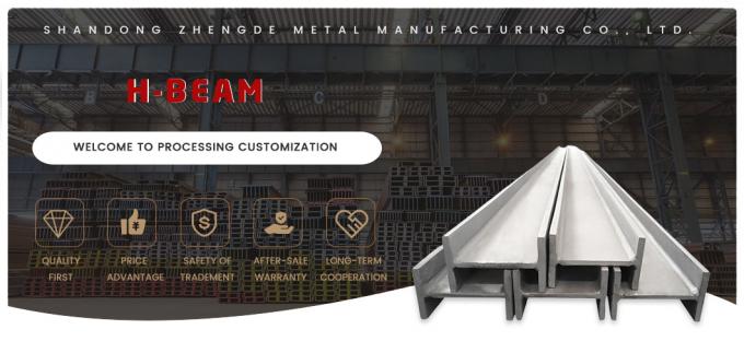 ความทนทานต่อการสวมเหล็กคาร์บอน H Beam Ss400 S235jr ร้อนม้วน I Beam 0