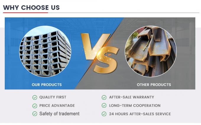 โลหะคาร์บอน U Channel โครงสร้าง U Channel ด้วย galvanized En S235jr 6