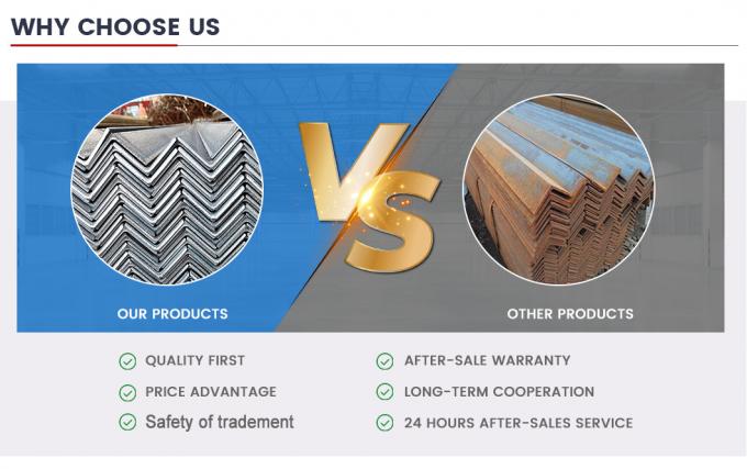 RoHS กระดานมุมเหล็กคาร์บอน ASTM A53 A572 S355jr มุมเหล็กม้วนร้อน 6