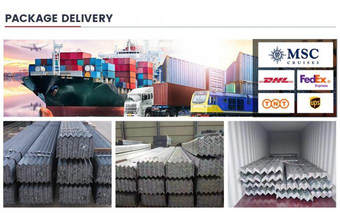 RoHS กระดานมุมเหล็กคาร์บอน ASTM A53 A572 S355jr มุมเหล็กม้วนร้อน 9
