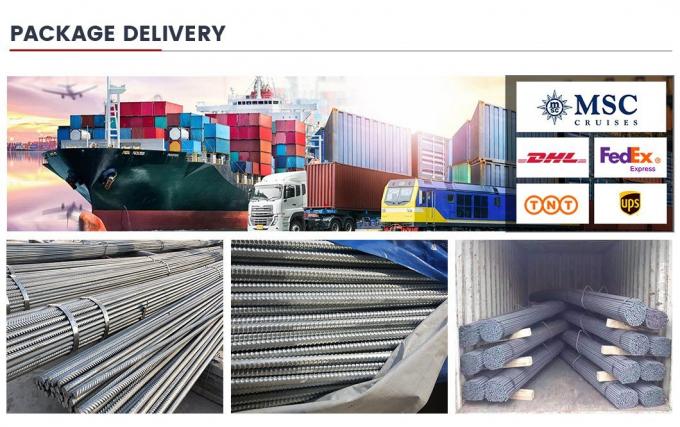 ASTM A496 ความยาวของสายเหล็กบิด 12m สําหรับการเสริมคอนกรีต 10