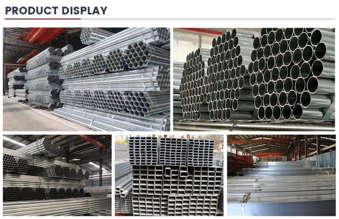 ท่อเหล็กเหล็กเหล็กธรรมดา Gi ท่อโลหะเหล็กเหล็กเหล็กเหล็กที่มีการเชื่อม Z30-275G/M2 7