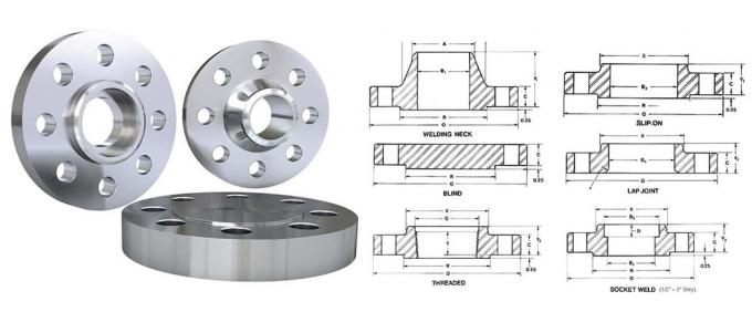ASME/ANSI/DIN/GOST/BS EN RF/FF/Rtj 150#-2500# สแตนเลส/สแตนเลสเหล็กสลัก Wn/So/Threaded/Plate/Socket/Blind Flange 12